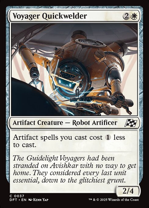 Artifact spells you cast cost {1} less to cast.