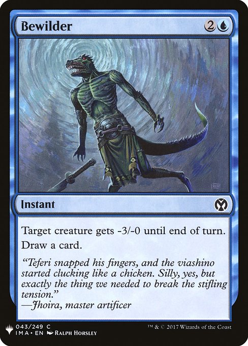 Target creature gets -3/-0 until end of turn.
Draw a card.