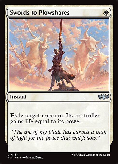 Exile target creature. Its controller gains life equal to its power.