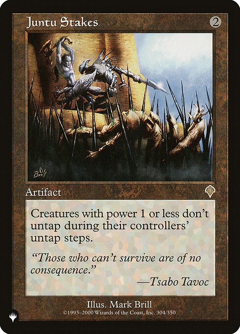 Creatures with power 1 or less don't untap during their controllers' untap steps.