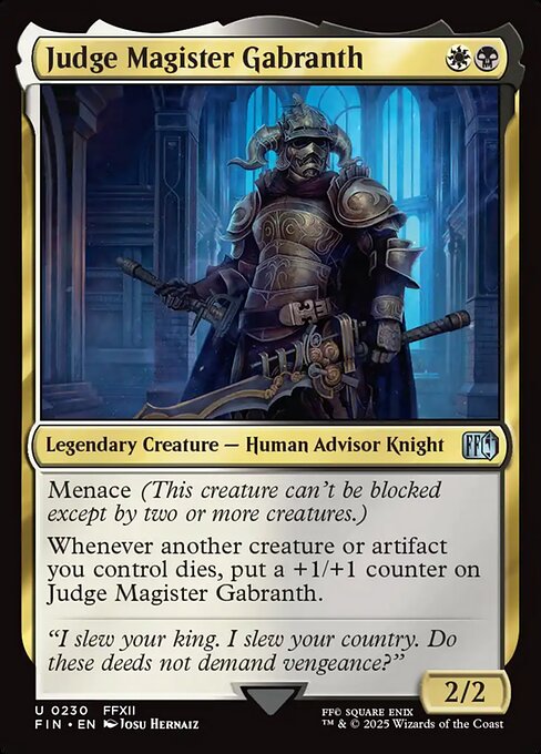 Judge Magister Gabranth (Foil)