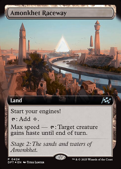 Start your engines! (If you have no speed, it starts at 1. It increases once on each of your turns when an opponent loses life. Max speed is 4.)
{T}: Add {C}.
Max speed — {T}: Target creature gains haste until end of turn.