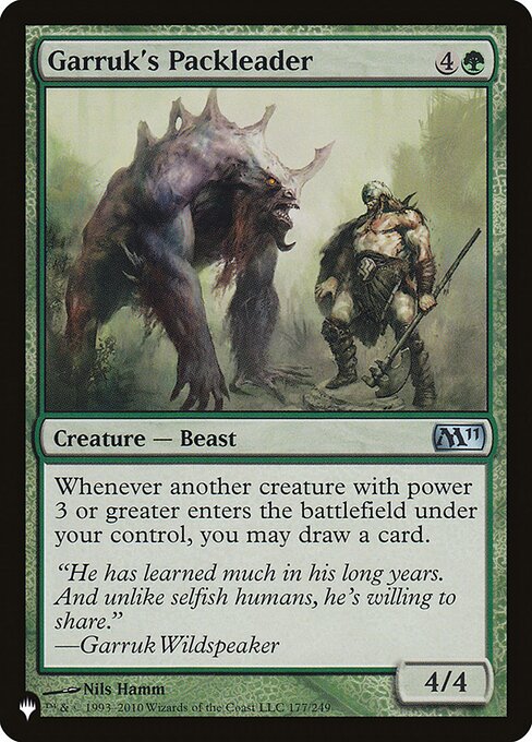 Whenever another creature you control with power 3 or greater enters, you may draw a card.