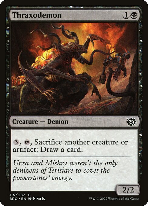 {3}, {T}, Sacrifice another creature or artifact: Draw a card.