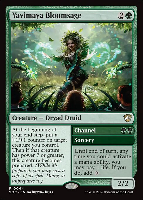Yavimaya Bloomsage // Channel (Foil)