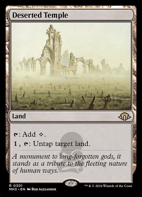 {T}: Add {C}.
{1}, {T}: Untap target land.