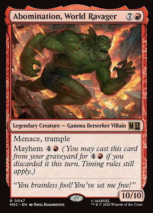 Abomination, World Ravager (Foil)