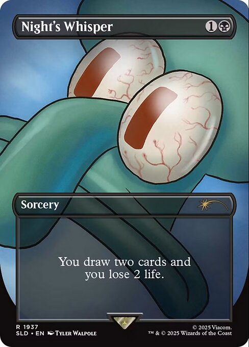 You draw two cards and you lose 2 life.