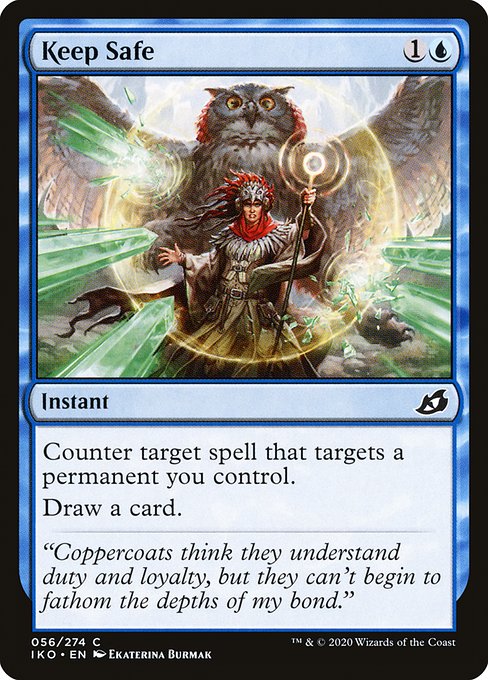 Counter target spell that targets a permanent you control.
Draw a card.