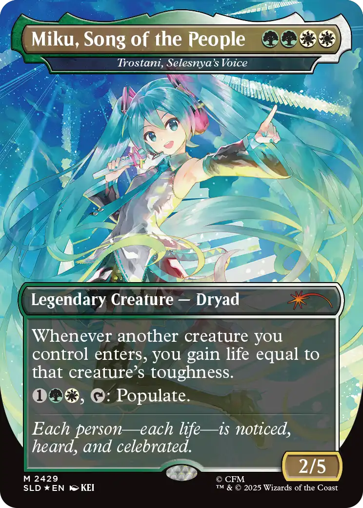 Secret Lair Commander Deck: Hatsune Miku