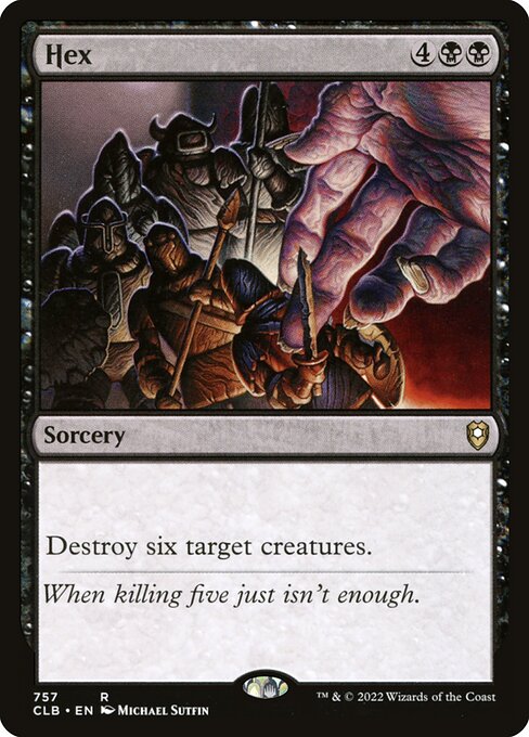 Destroy six target creatures.