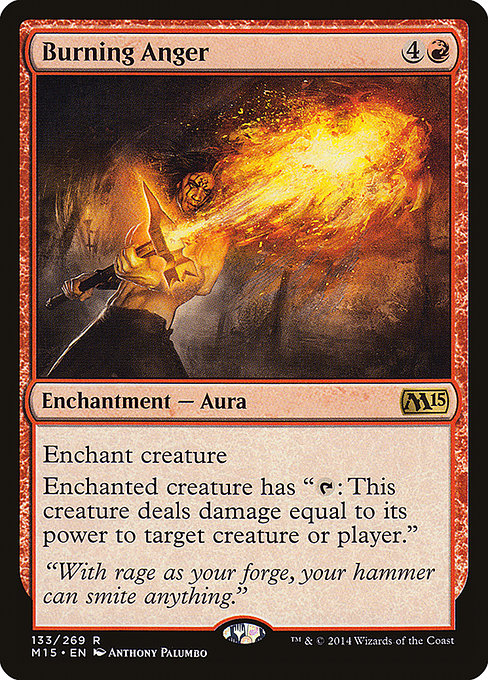 Enchant creature
Enchanted creature has "{T}: This creature deals damage equal to its power to any target."