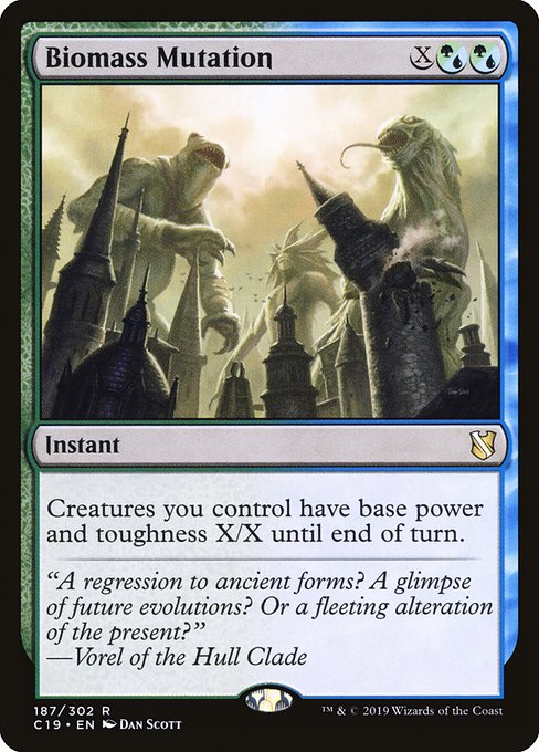 Creatures you control have base power and toughness X/X until end of turn.