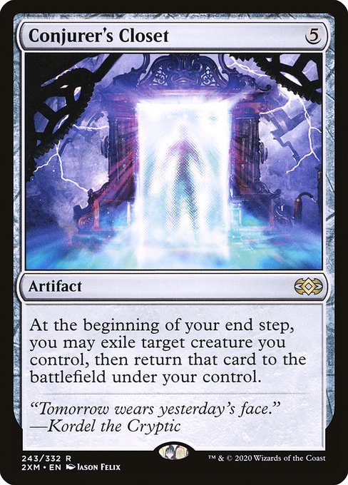 At the beginning of your end step, you may exile target creature you control, then return that card to the battlefield under your control.