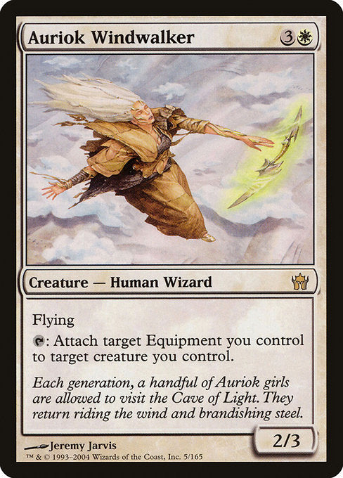 Flying
{T}: Attach target Equipment you control to target creature you control.