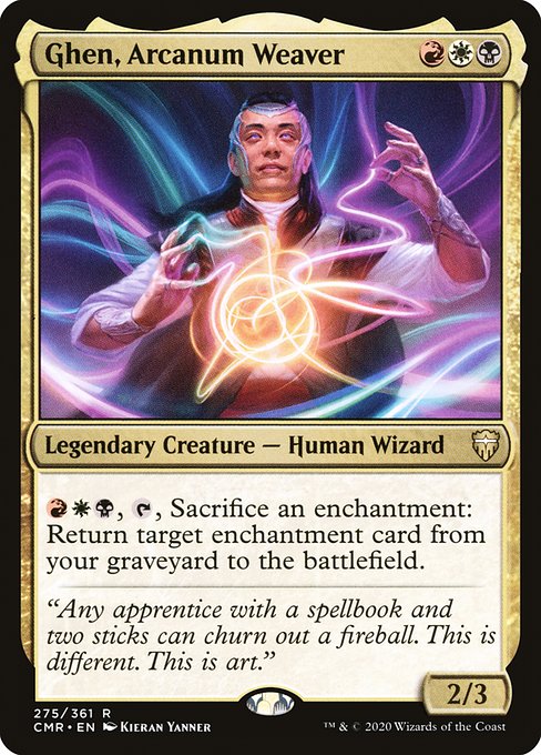 {R}{W}{B}, {T}, Sacrifice an enchantment: Return target enchantment card from your graveyard to the battlefield.