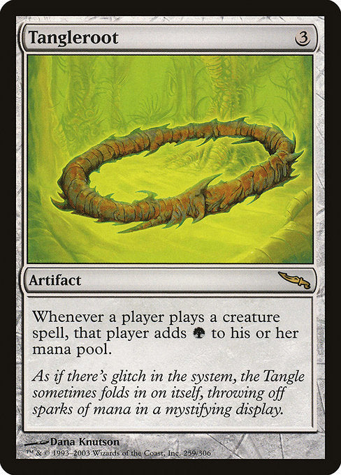 Whenever a player casts a creature spell, that player adds {G}.