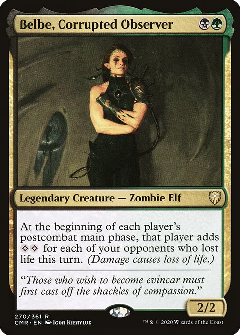 At the beginning of each player's postcombat main phase, that player adds {C}{C} for each of your opponents who lost life this turn. (Damage causes loss of life.)