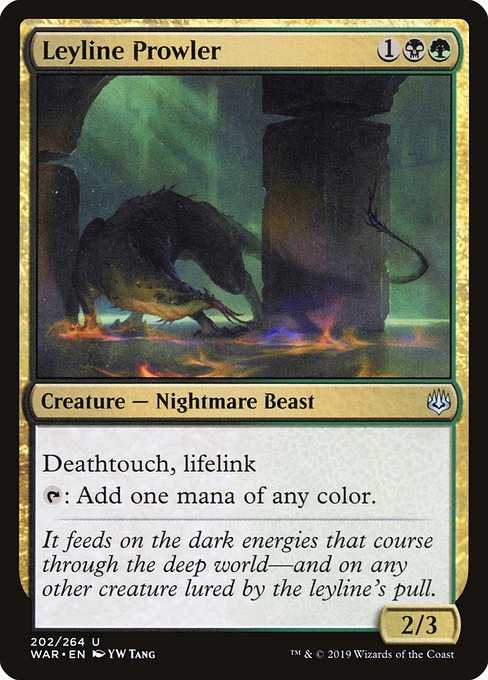 Deathtouch, lifelink
{T}: Add one mana of any color.