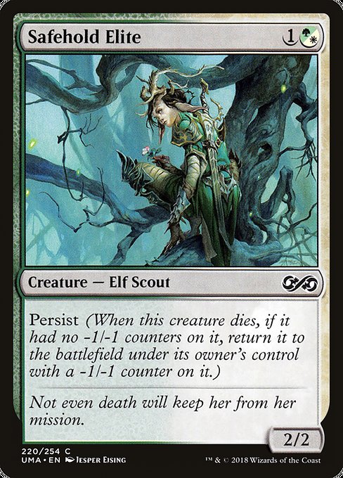 Persist (When this creature dies, if it had no -1/-1 counters on it, return it to the battlefield under its owner's control with a -1/-1 counter on it.)